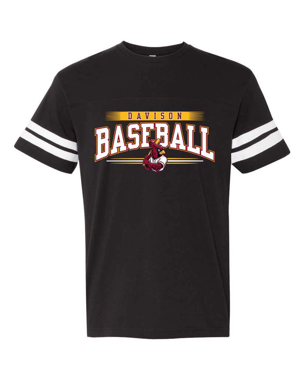 Davison Baseball Club Stripe Jersey Tee
