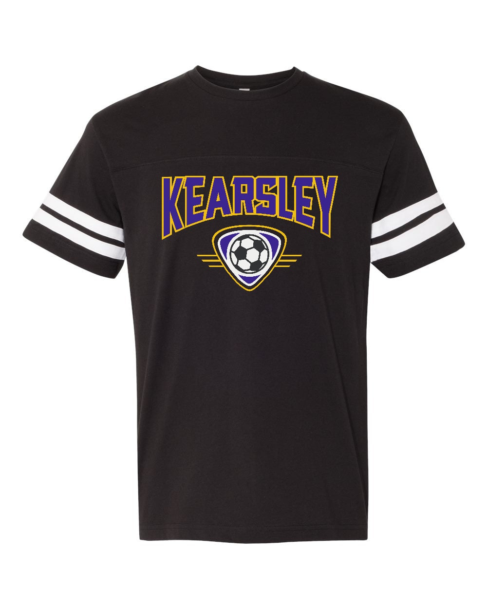 Kearsley Soccer Stripe Jersey Tee