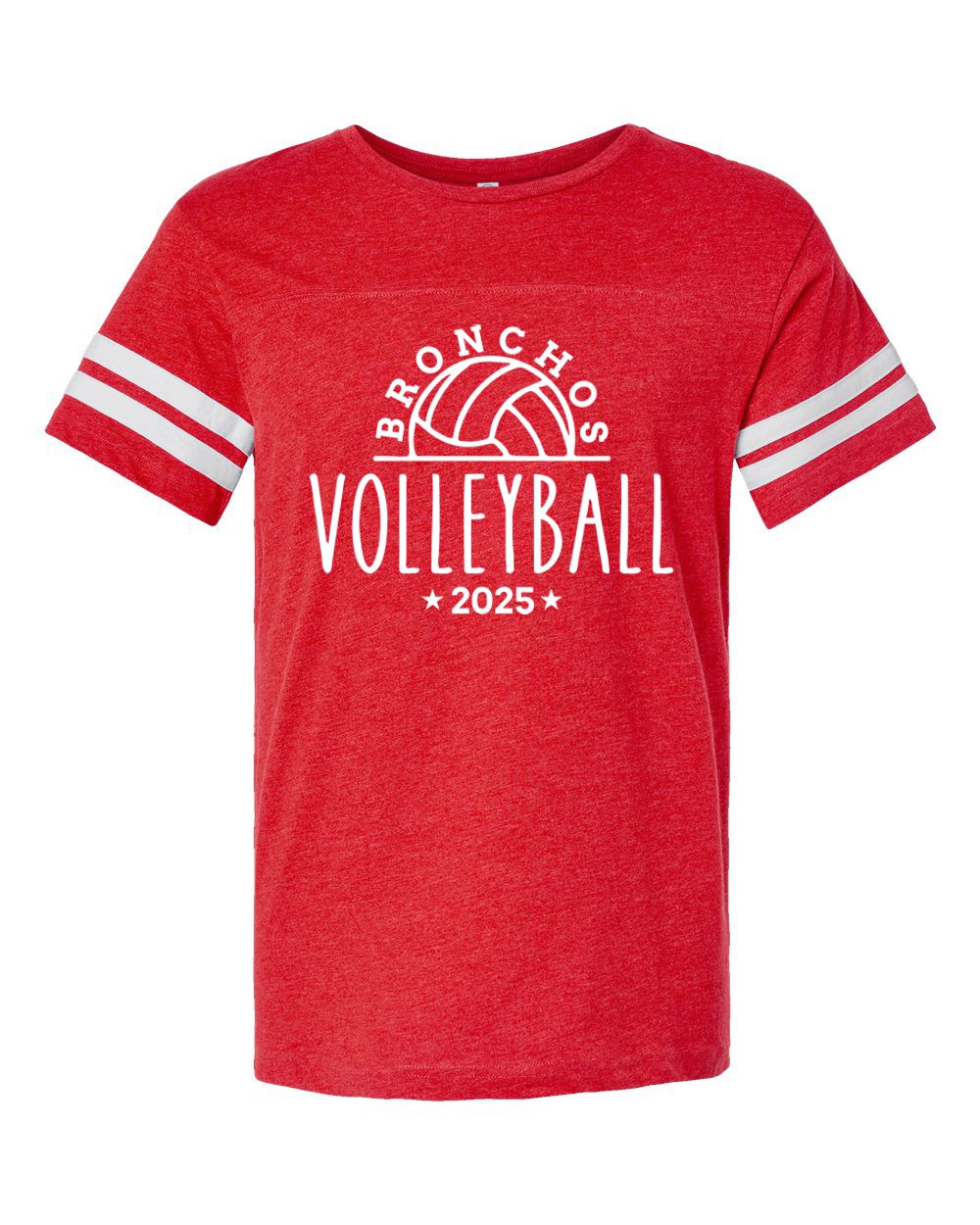 Holly Volleyball Short Sleeve Stripe Jersey Tee