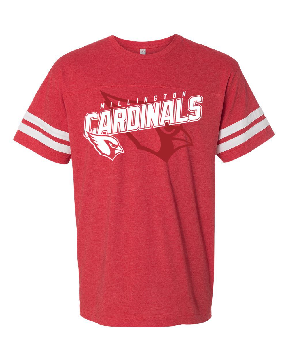 Millington Cardinals Fine Jersey Stripe Tee