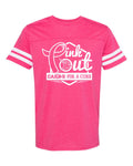 Davison Pink Out Short Sleeve Stripe Jersey Tee