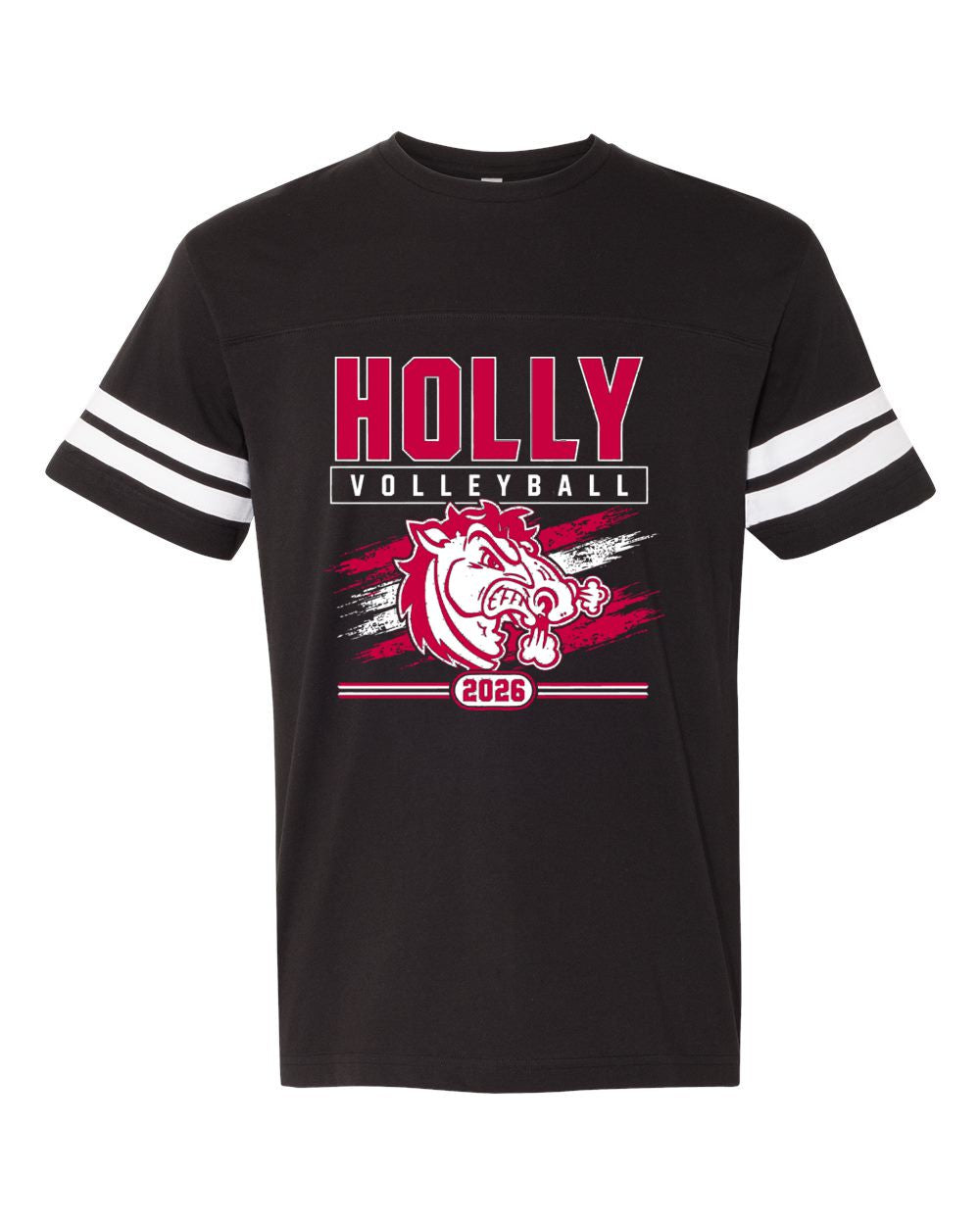 Holly Volleyball Stripe Jersey Tee