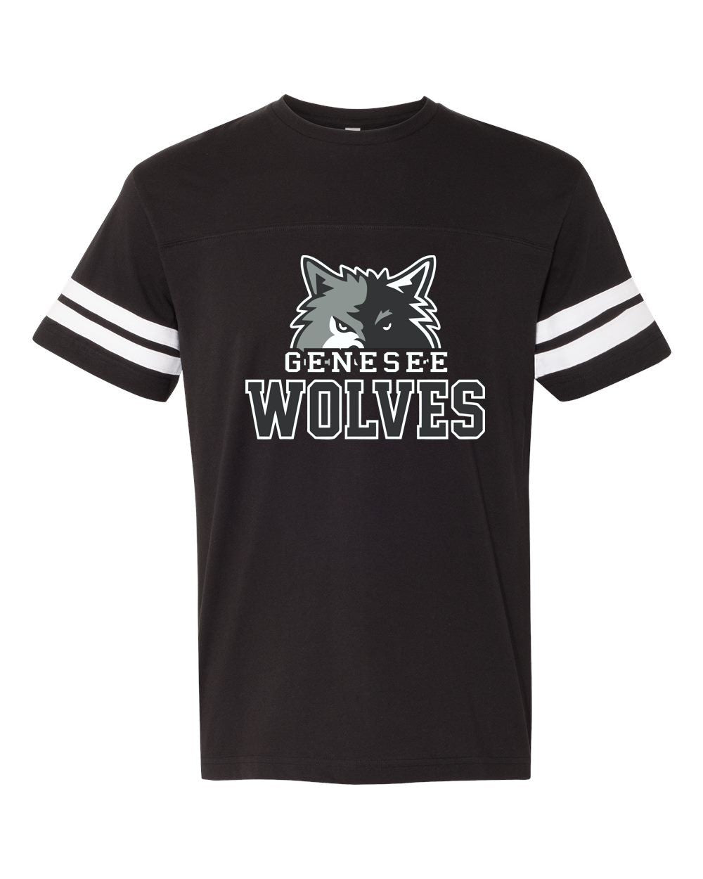 Genesee Wolves  Stripe Jersey Tee -GWPTO