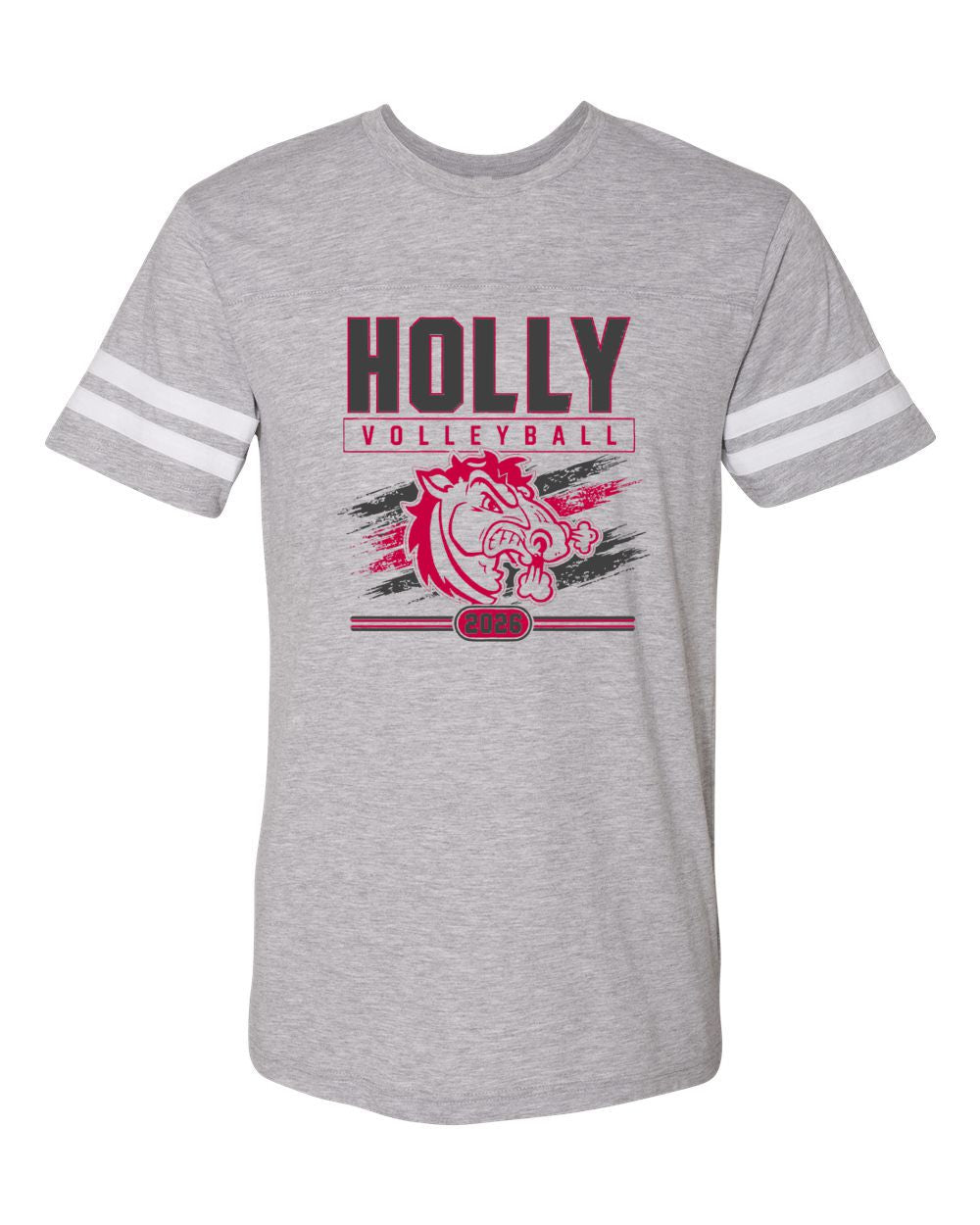 Holly Volleyball Stripe Jersey Tee