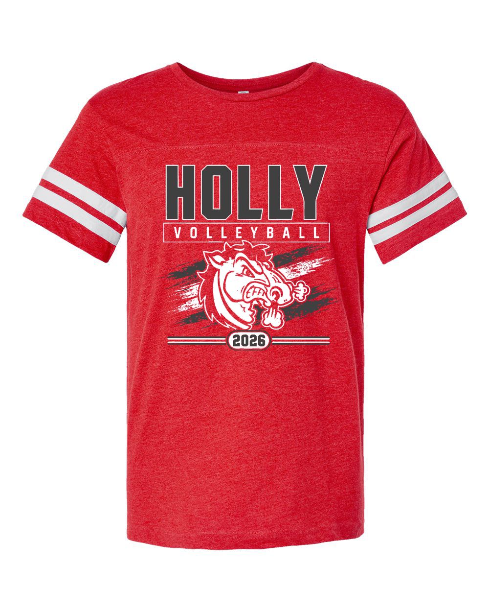 Holly Volleyball Stripe Jersey Tee