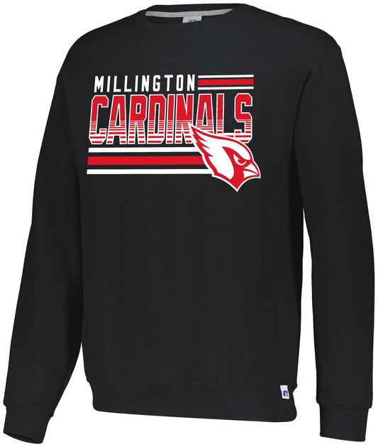 Millington Cardinals Lines Dri-Power Crew Sweatshirt