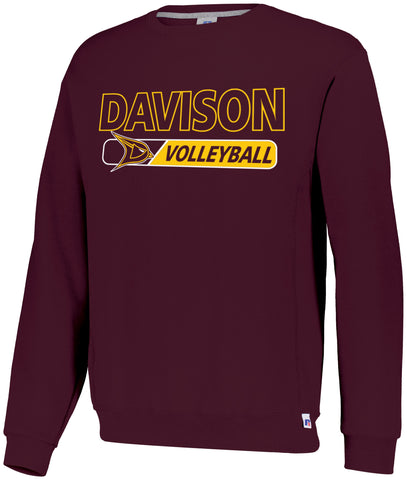 Davisin Volleyball Dri-Power Crew Sweatshirt