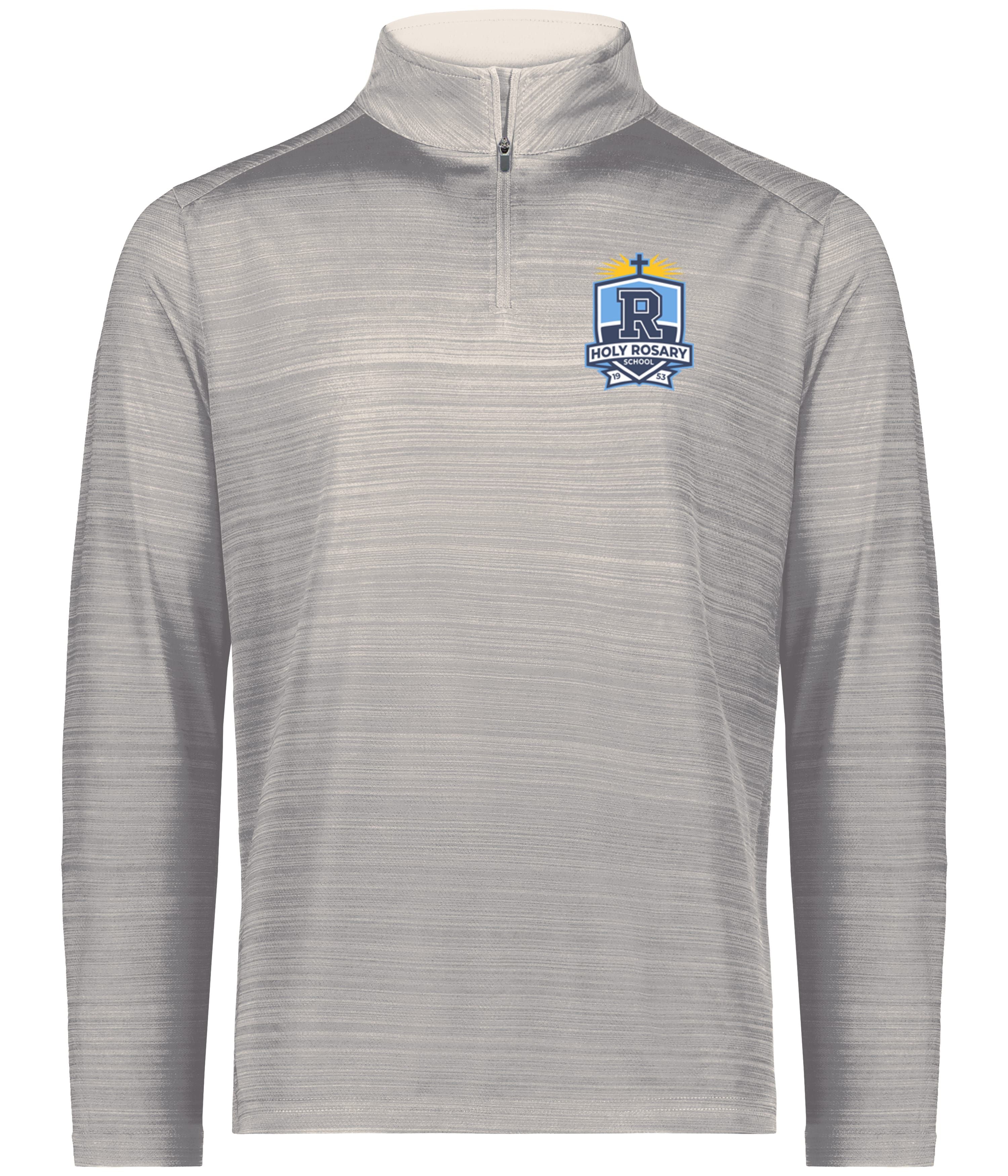 Holy Rosary Grey Pursuit Embroidered 1/2 Zip Pullover