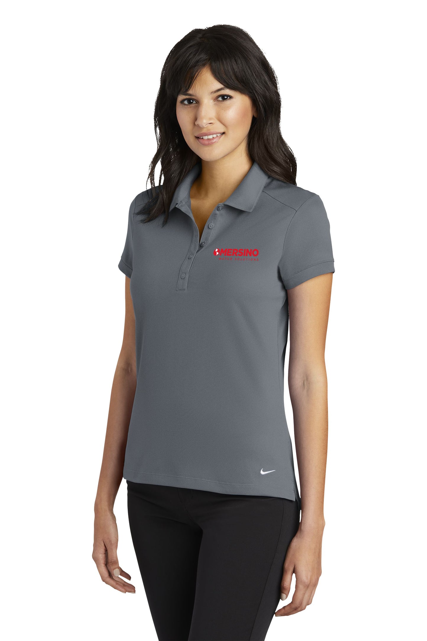 Mersino Nike Women's Dri-FIT Solid Icon Pique Modern Fit Polo