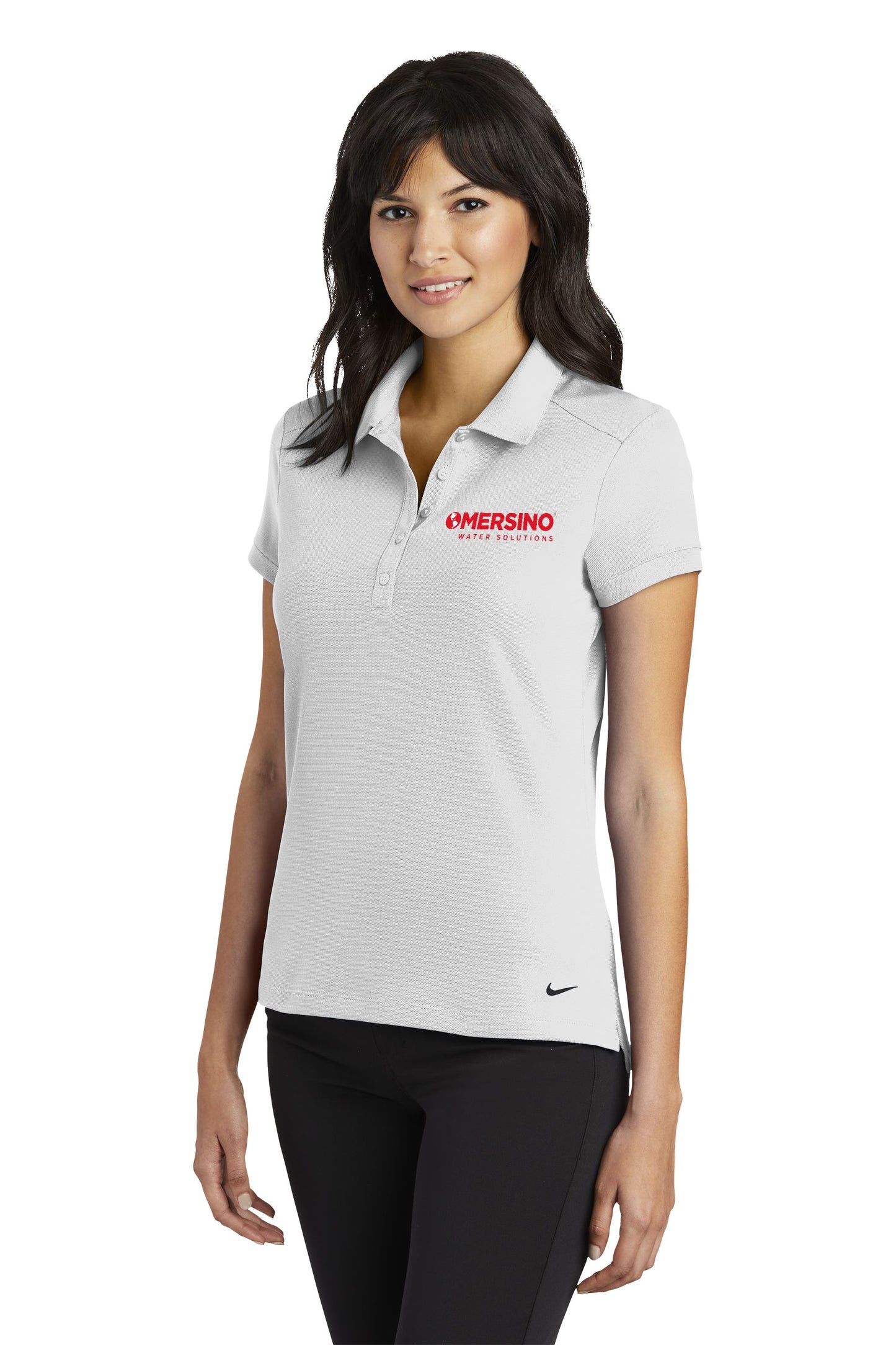 Mersino Nike Women's Dri-FIT Solid Icon Pique Modern Fit Polo