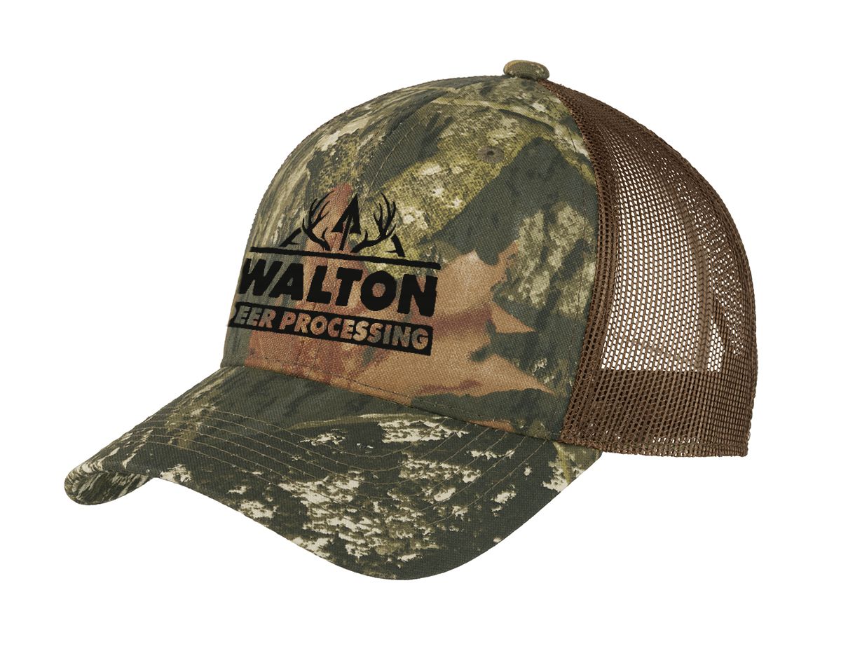 Walton Deer Processing Structured Camouflage Mesh Back Cap