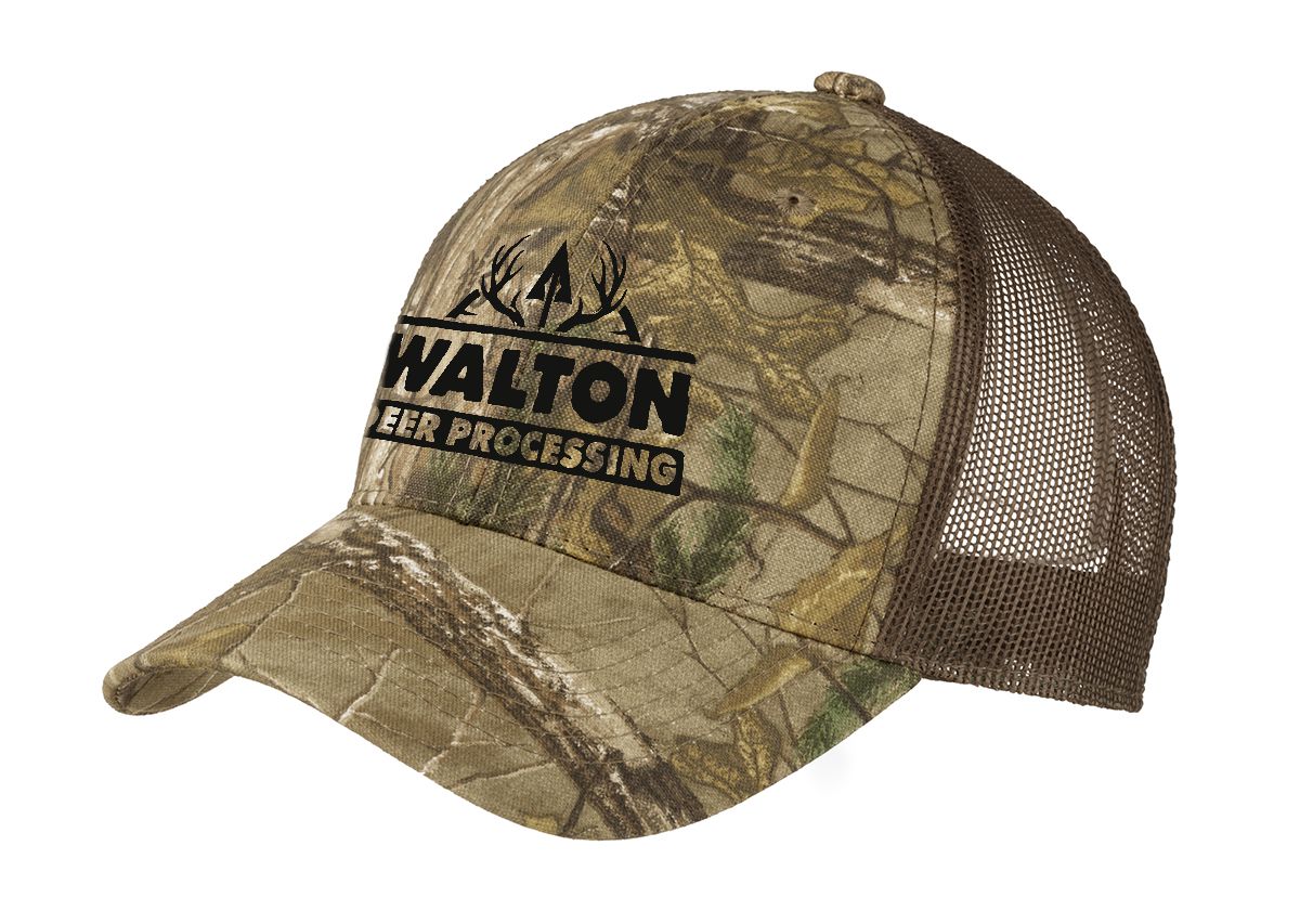 Walton Deer Processing Structured Camouflage Mesh Back Cap