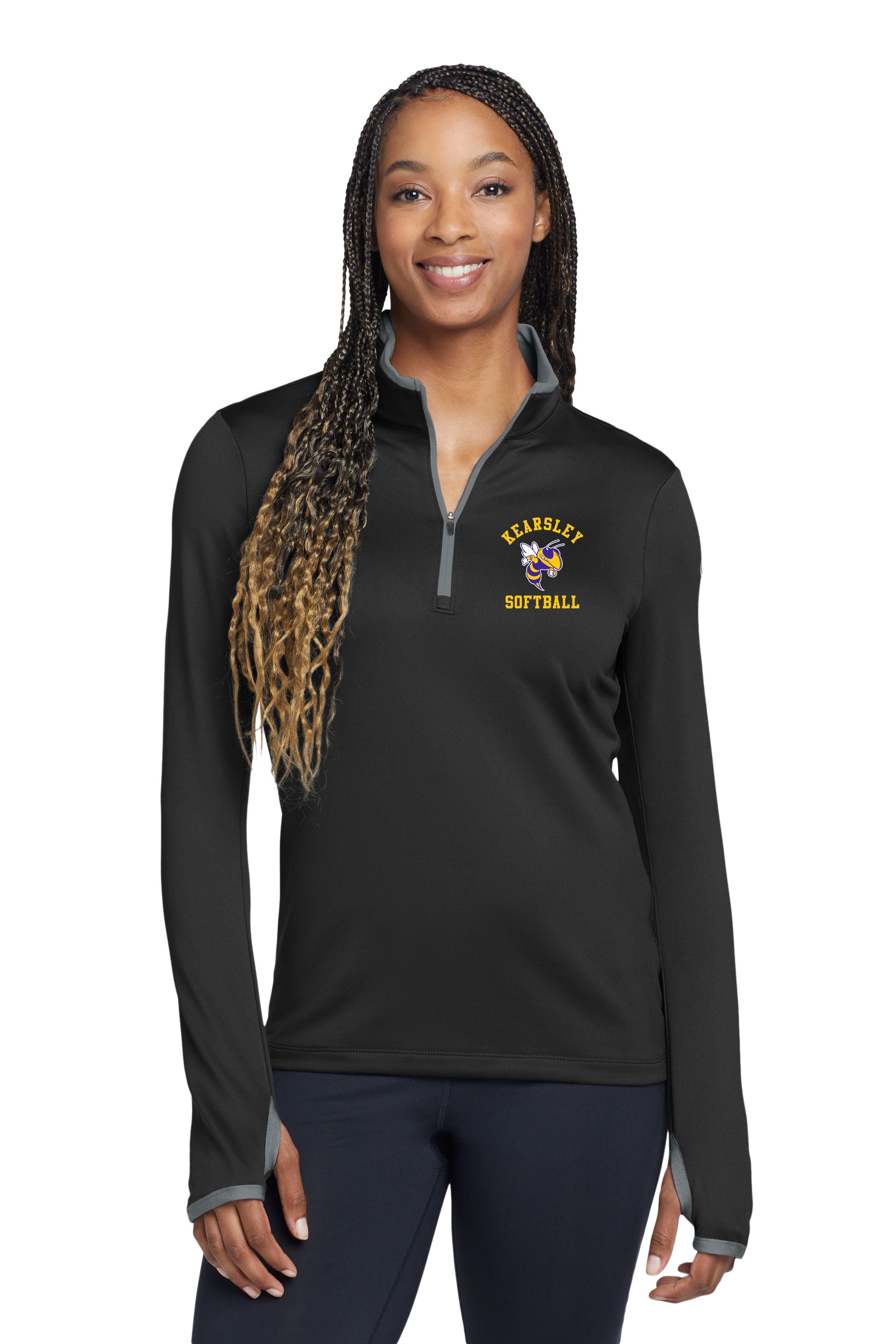 Kearsley Softball Nike Women's Dri-FIT Stretch 1/2-Zip Cover-Up