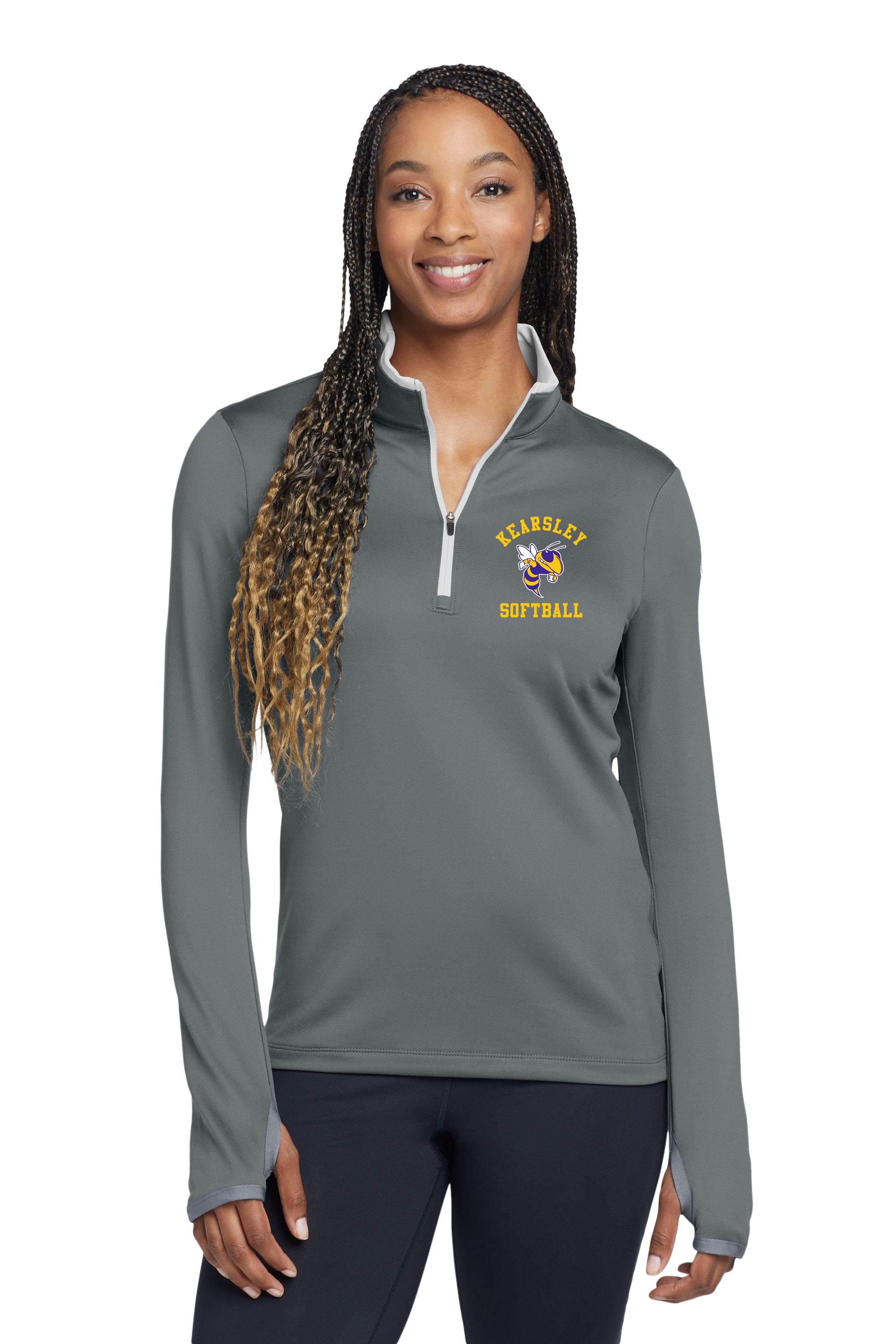 Kearsley Softball Nike Women's Dri-FIT Stretch 1/2-Zip Cover-Up