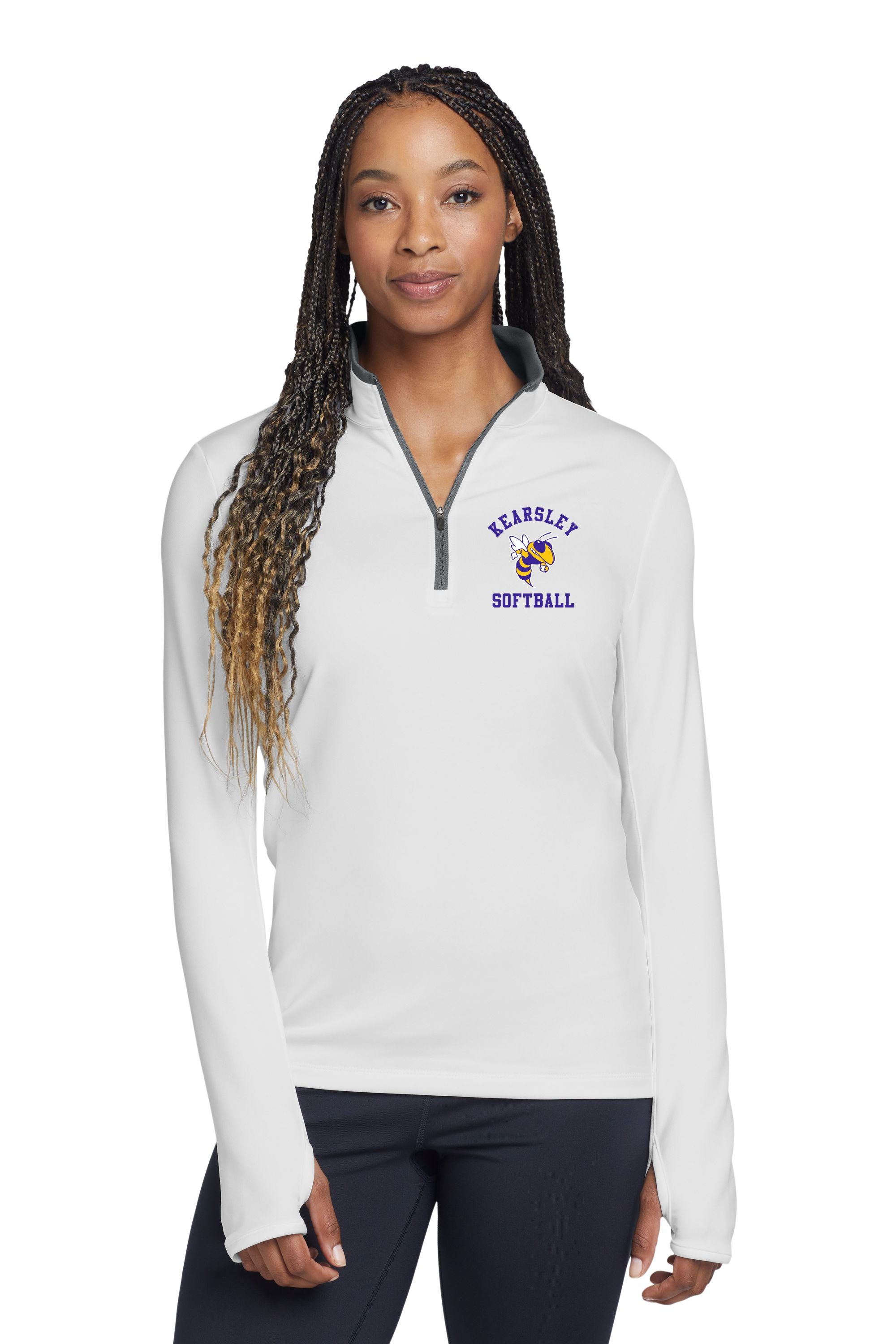 Kearsley Softball Nike Women's Dri-FIT Stretch 1/2-Zip Cover-Up