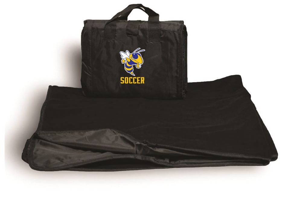 Kearsley Soccer Embroidered Fleece Blanket