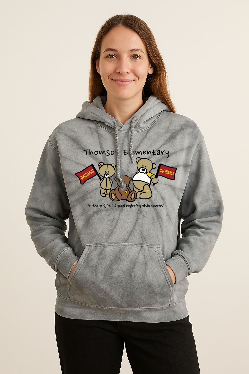 Thomson Elementary Unisex Tie-Dyed Hooded Sweatshirt