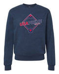 USA Prime Softball Fleece Tri-Blend Crewneck Sweatshirt