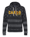 Cards Fastpitch Black American Flag Triblend Hood