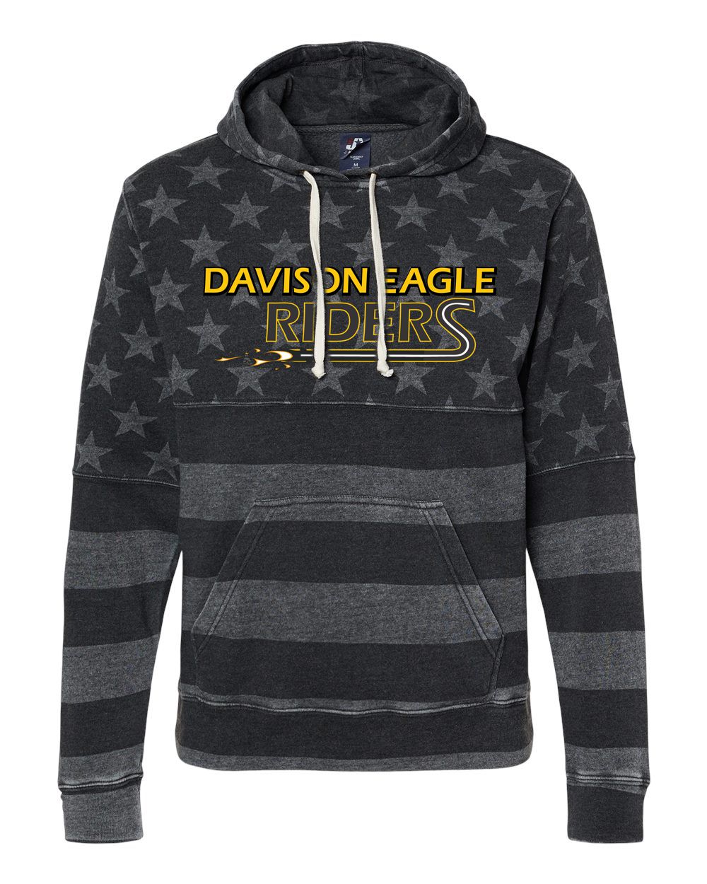 Davison Eagle Riders American Flag Triblend Hood