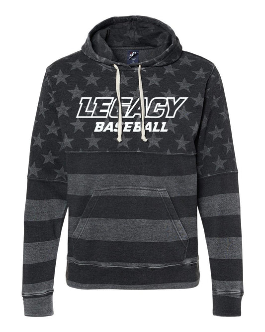 Legacy Baseball American Flag Triblend Hood