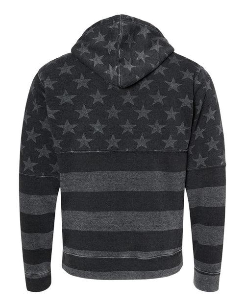 Atlas TWP Fire Department Black American Flag Triblend Hood