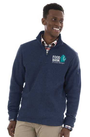 Food Bank of Eastern Michigan Heathered Fleece Pullover