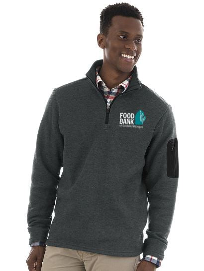 Food Bank of Eastern Michigan Heathered Fleece Pullover