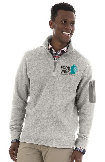 Food Bank of Eastern Michigan Heathered Fleece Pullover