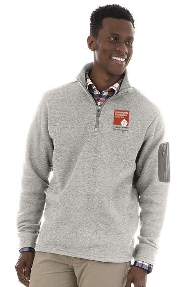 Community Foundation of Greater Flint Heathered Fleece Pullover