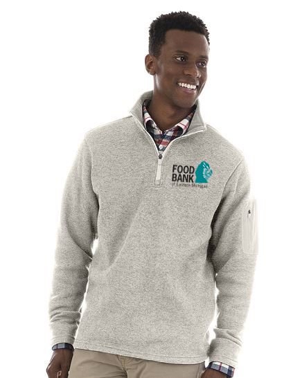 Food Bank of Eastern Michigan Heathered Fleece Pullover