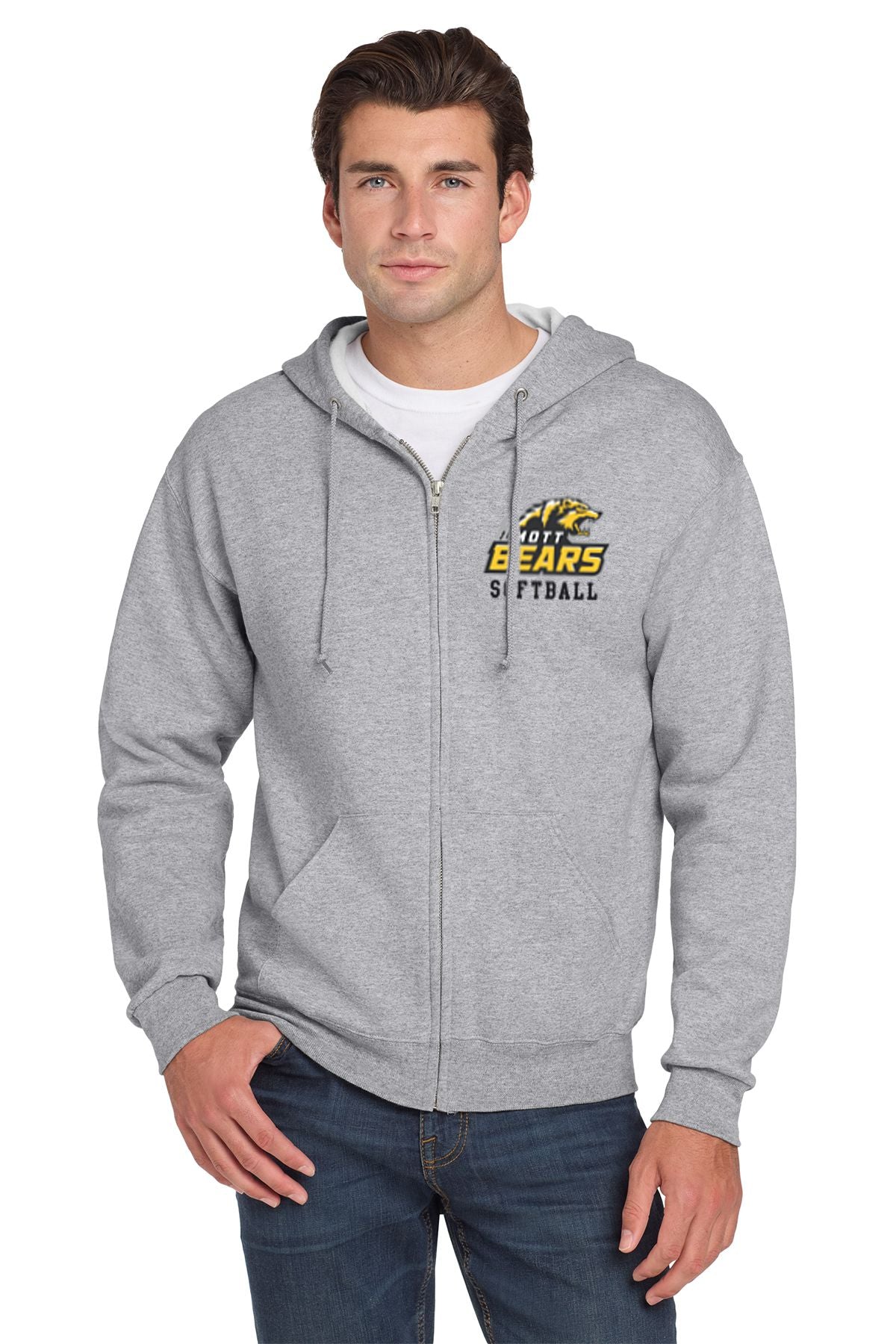 Mott Softball Full Zip Hooded Sweatshirt
