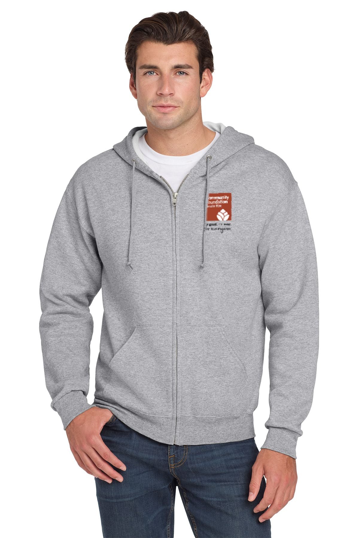 Community Foundation of Greater Flint Full Zip Hooded Sweatshirt