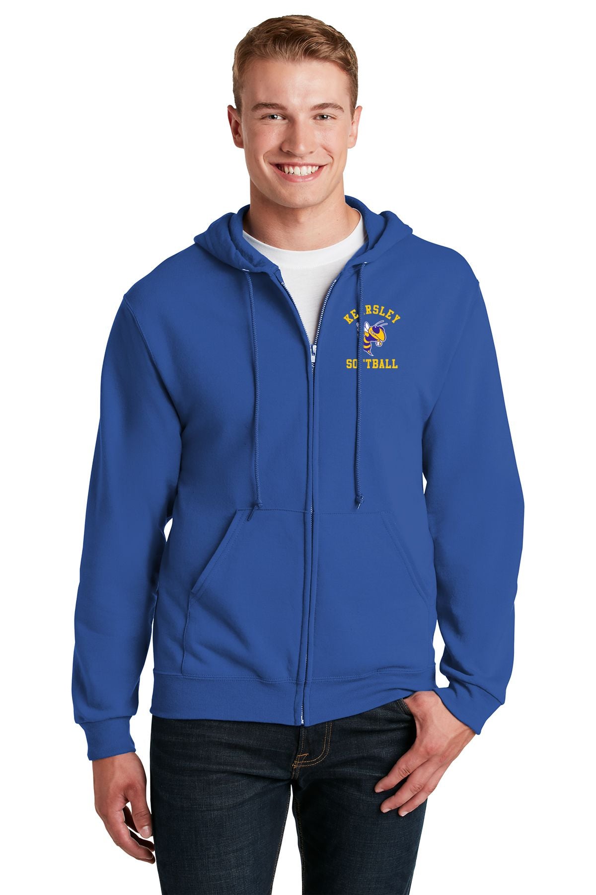 Kearsley Softball Full Zip Hooded Sweatshirt