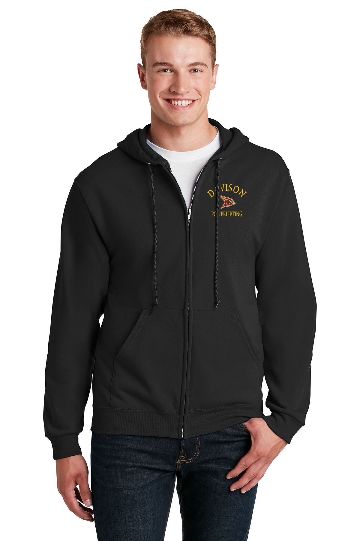 Davison Powerlifting Full Zip Hooded Sweatshirt