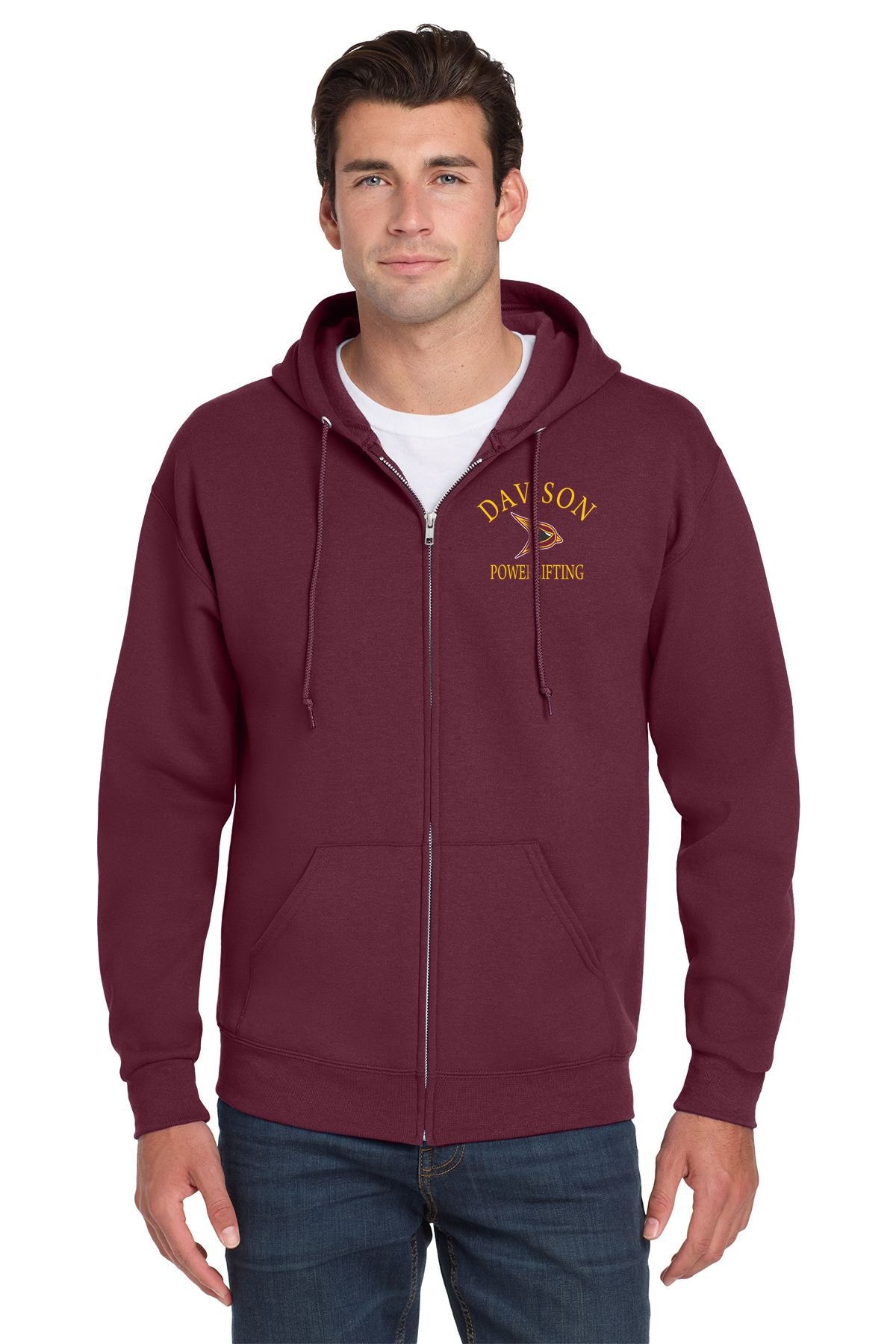 Davison Powerlifting Full Zip Hooded Sweatshirt