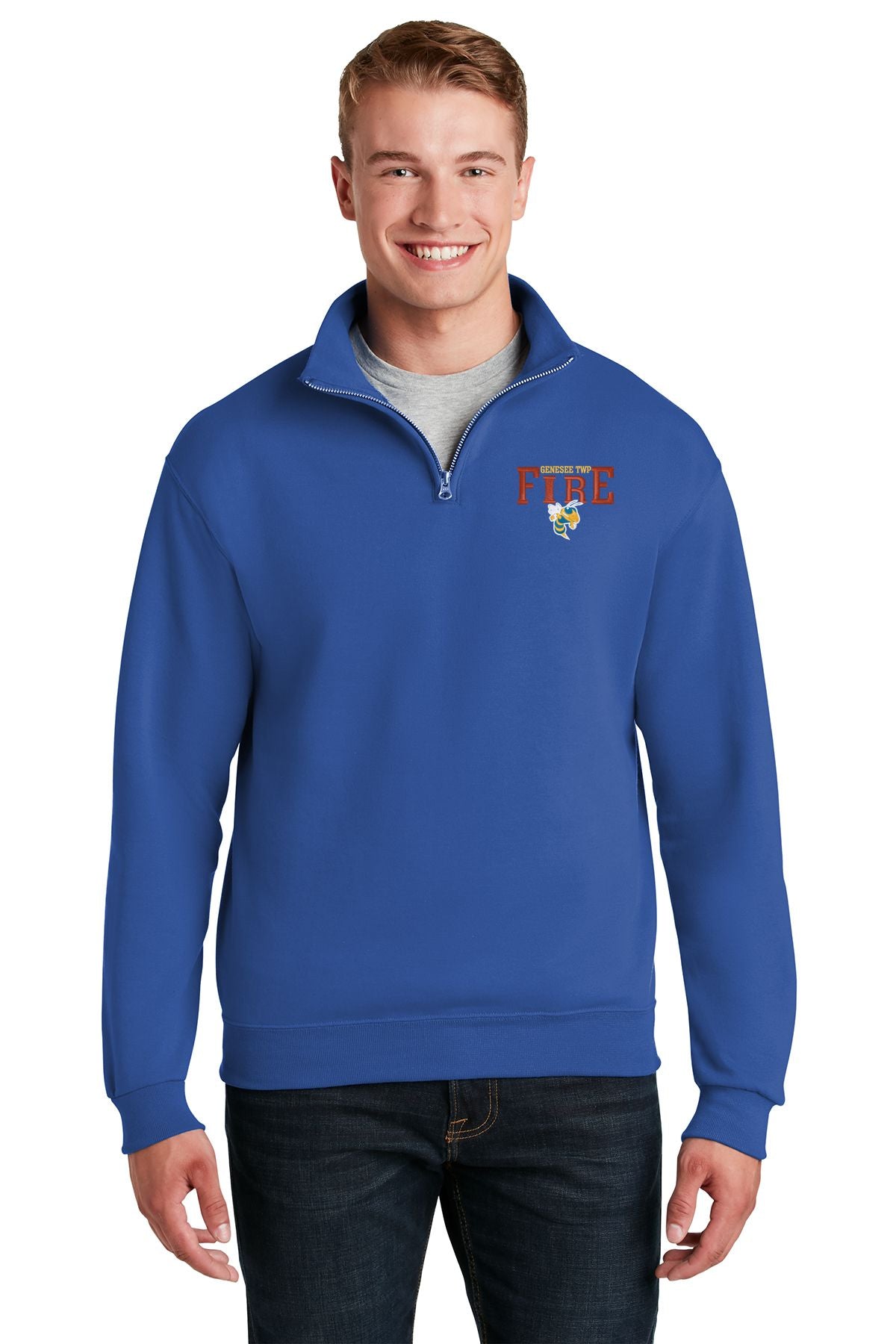 Genesee TWP Fire Department 1/4 Zip Cotton Pullover