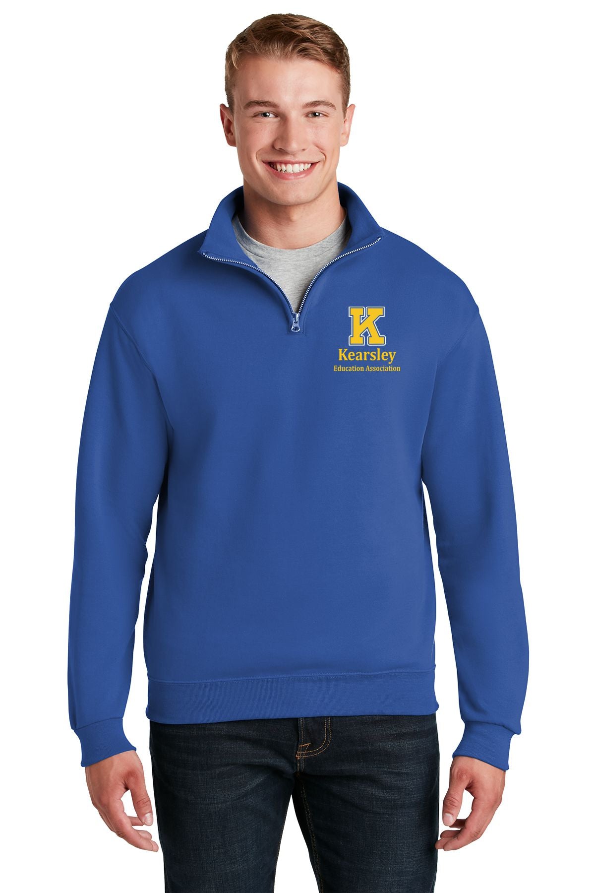 Kearsley Education Association 1/4 Zip Cotton Pullover