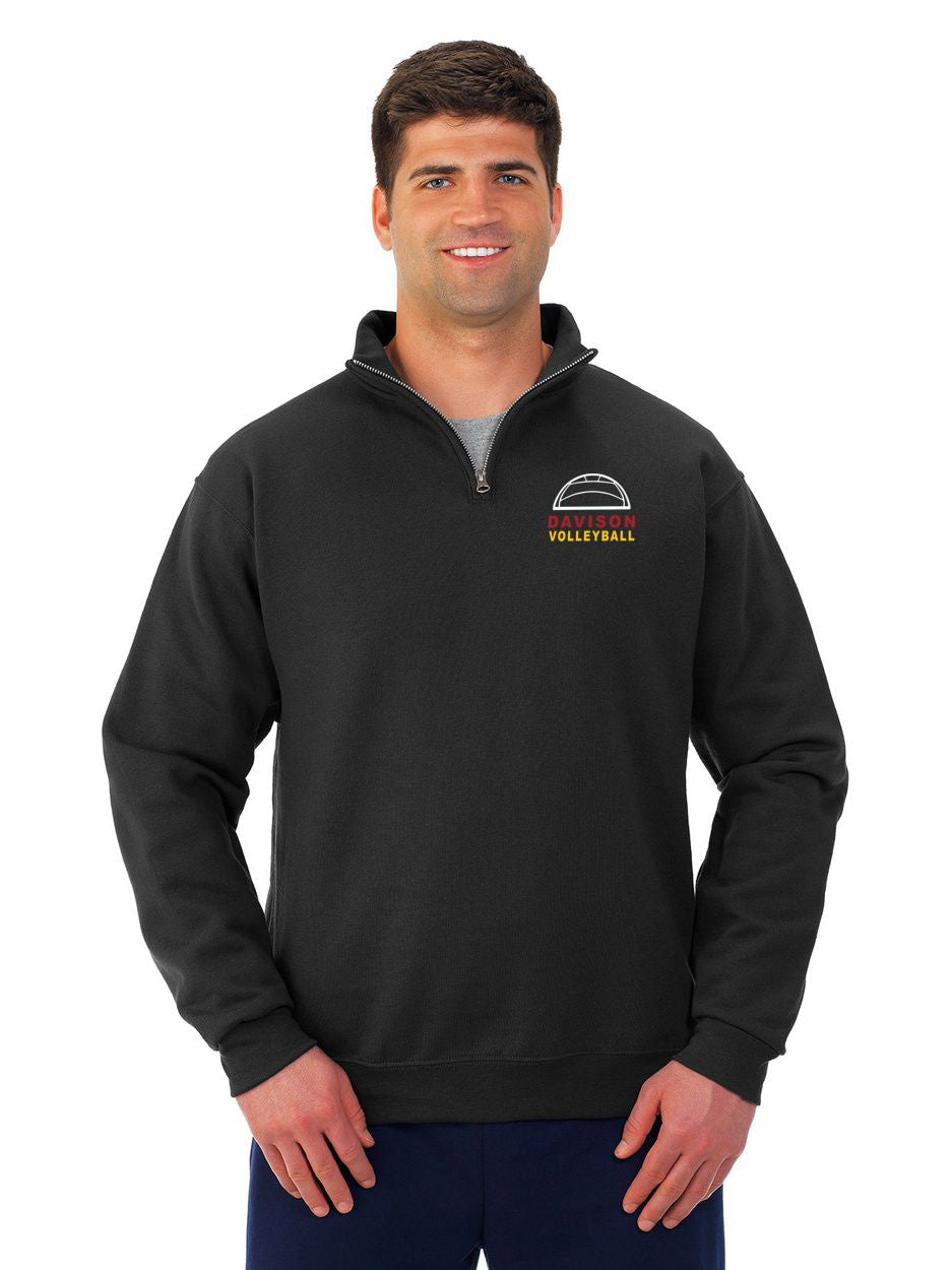 Davison Volleyball 1/4 Zip Cotton Pullover