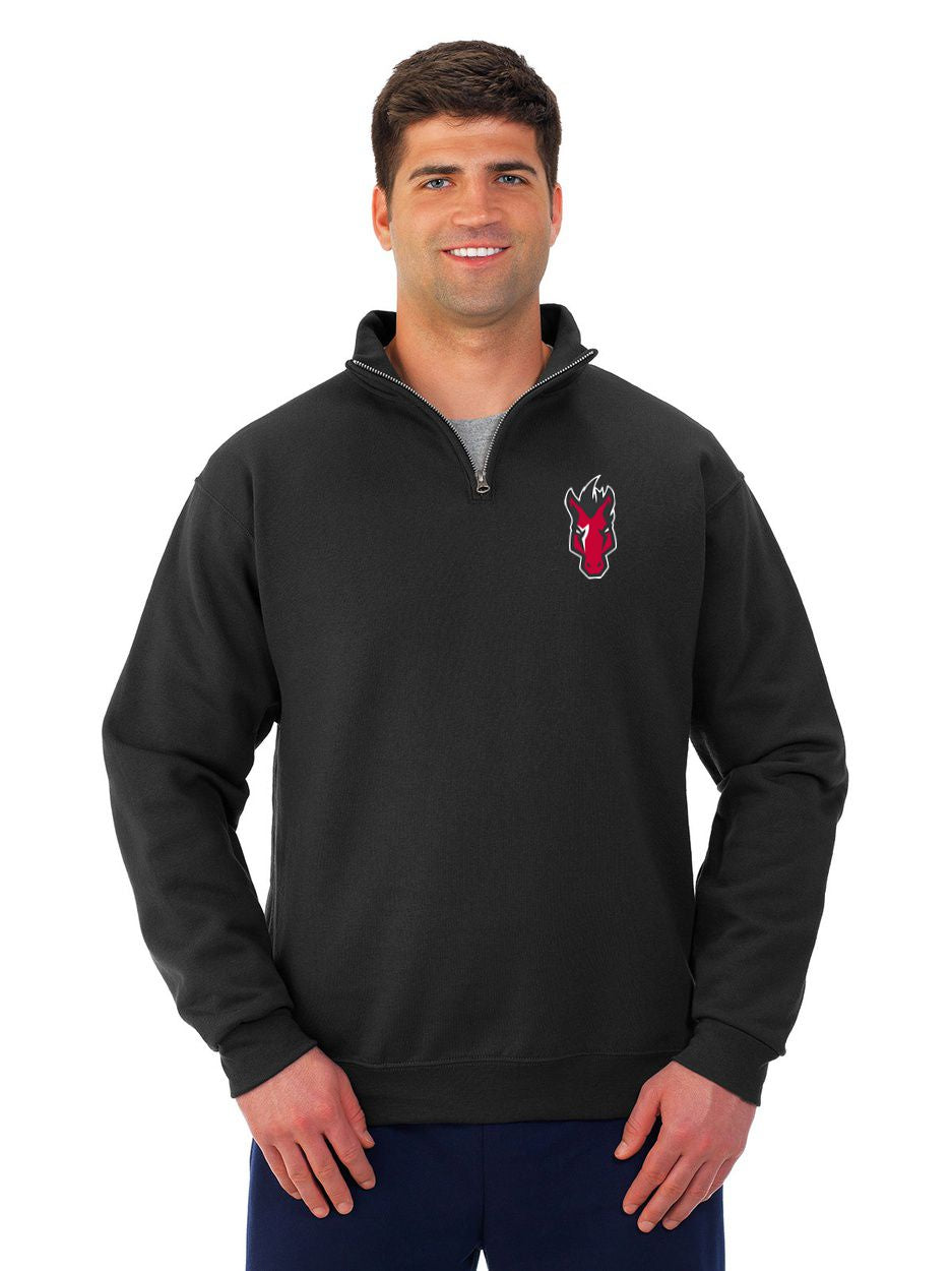Mustangs 1/4 Zip Cotton Pullover