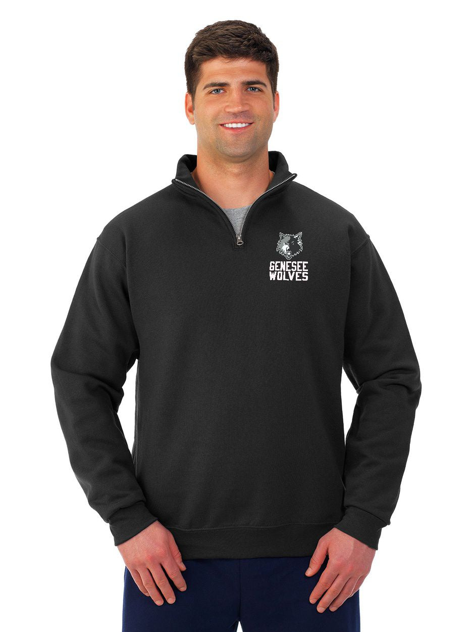 Genesee Wolves 1/4 Zip Cotton Pullover - GWPTO
