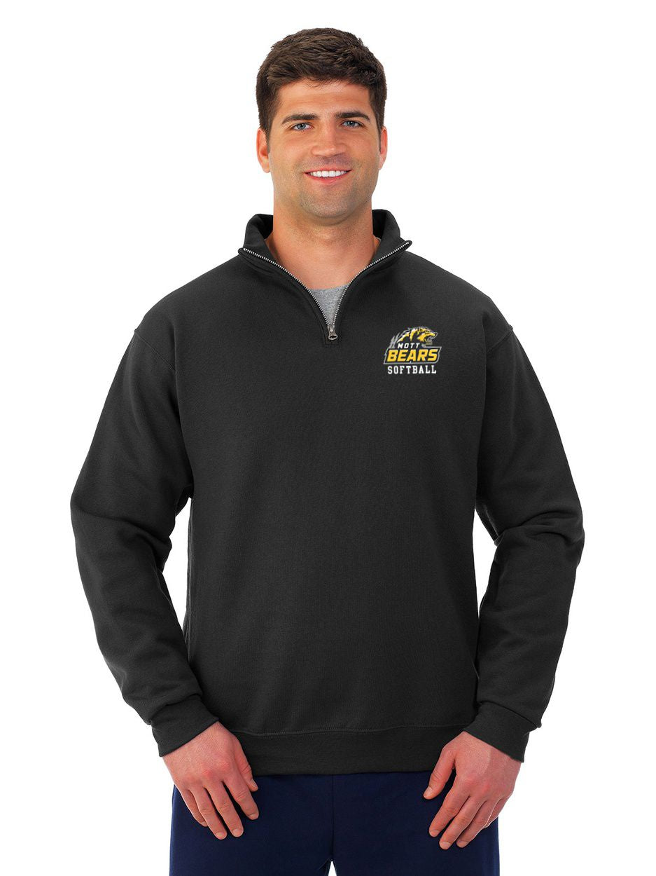 Mott CC Softball 1/4 Zip Cotton Pullover
