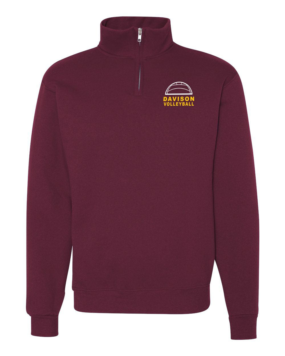 Davison Volleyball 1/4 Zip Cotton Pullover
