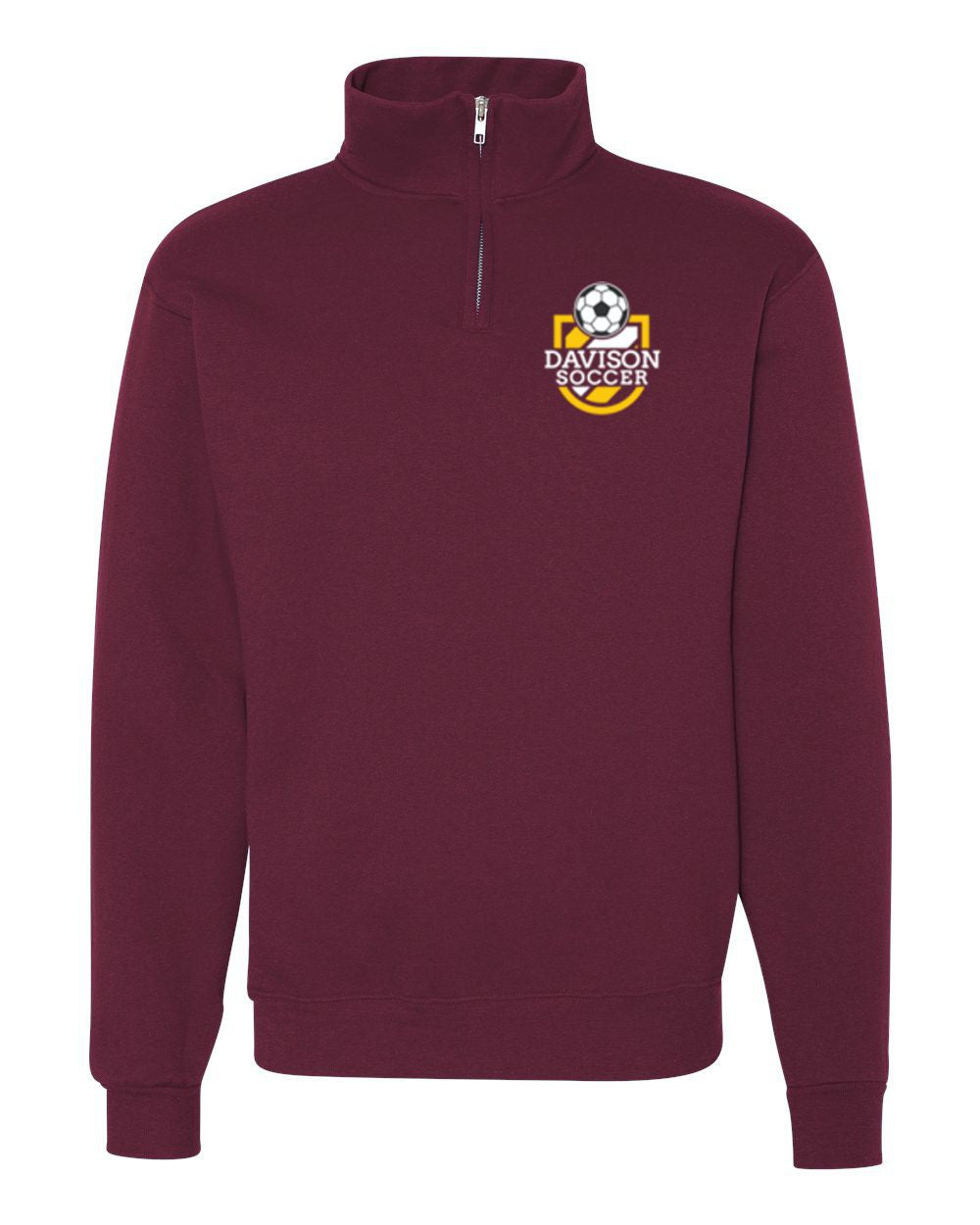 Davison Soccer 1/4 Zip Cotton Pullover