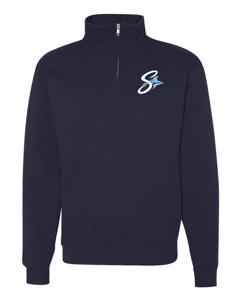 Sharks Softball 1/4 Zip Cotton Pullover