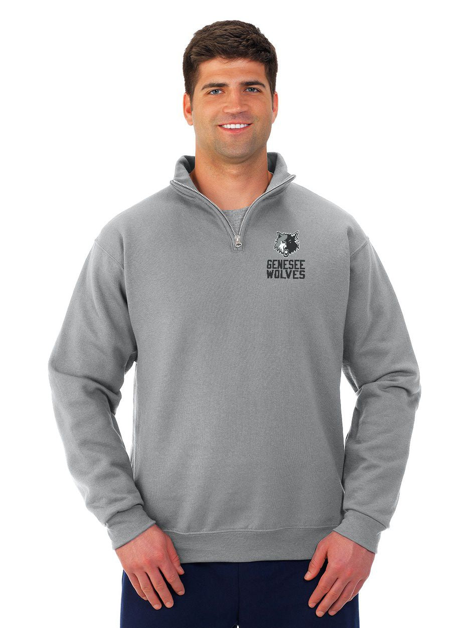 Genesee Wolves 1/4 Zip Cotton Pullover - GWPTO