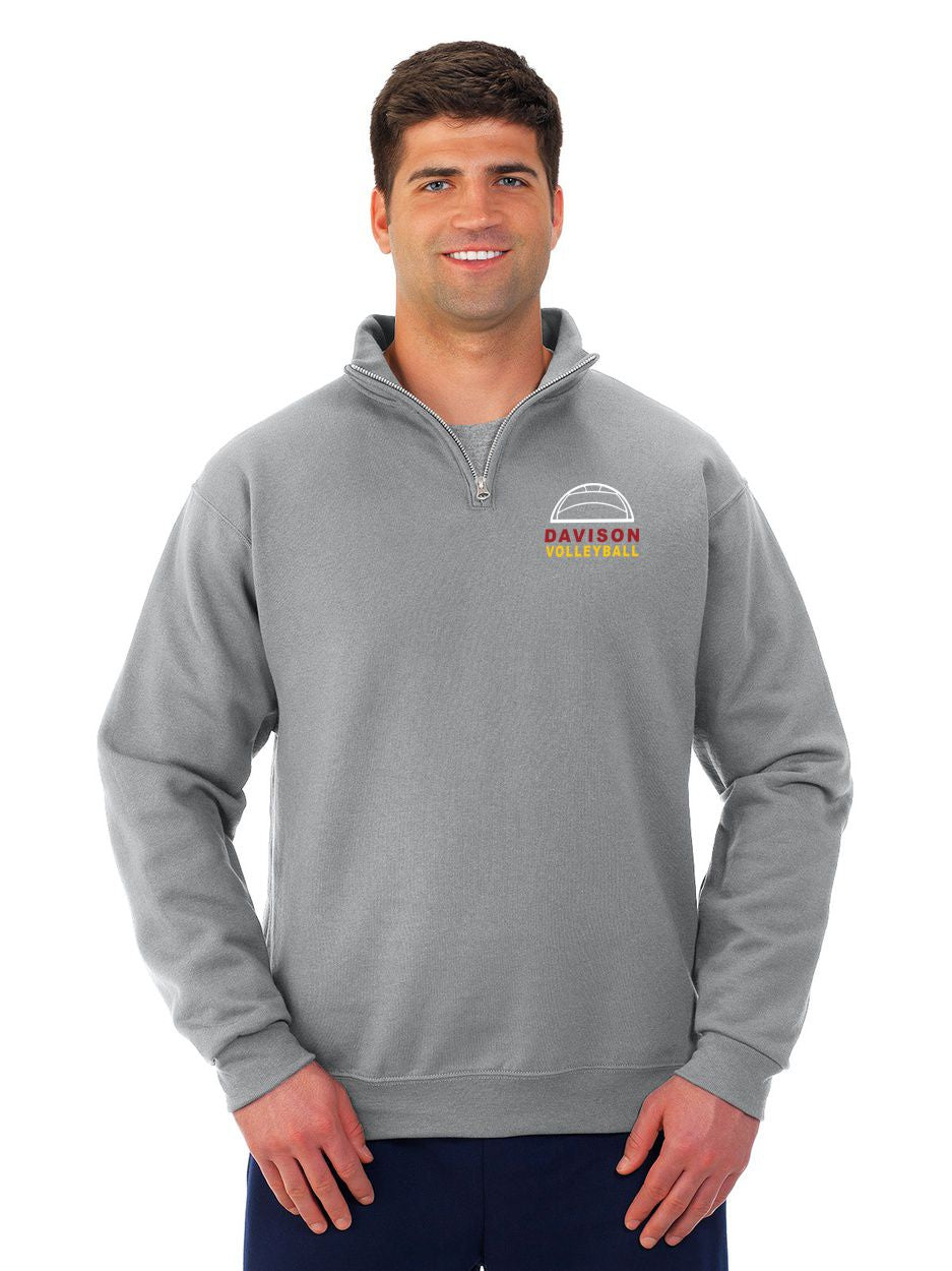 Davison Volleyball 1/4 Zip Cotton Pullover