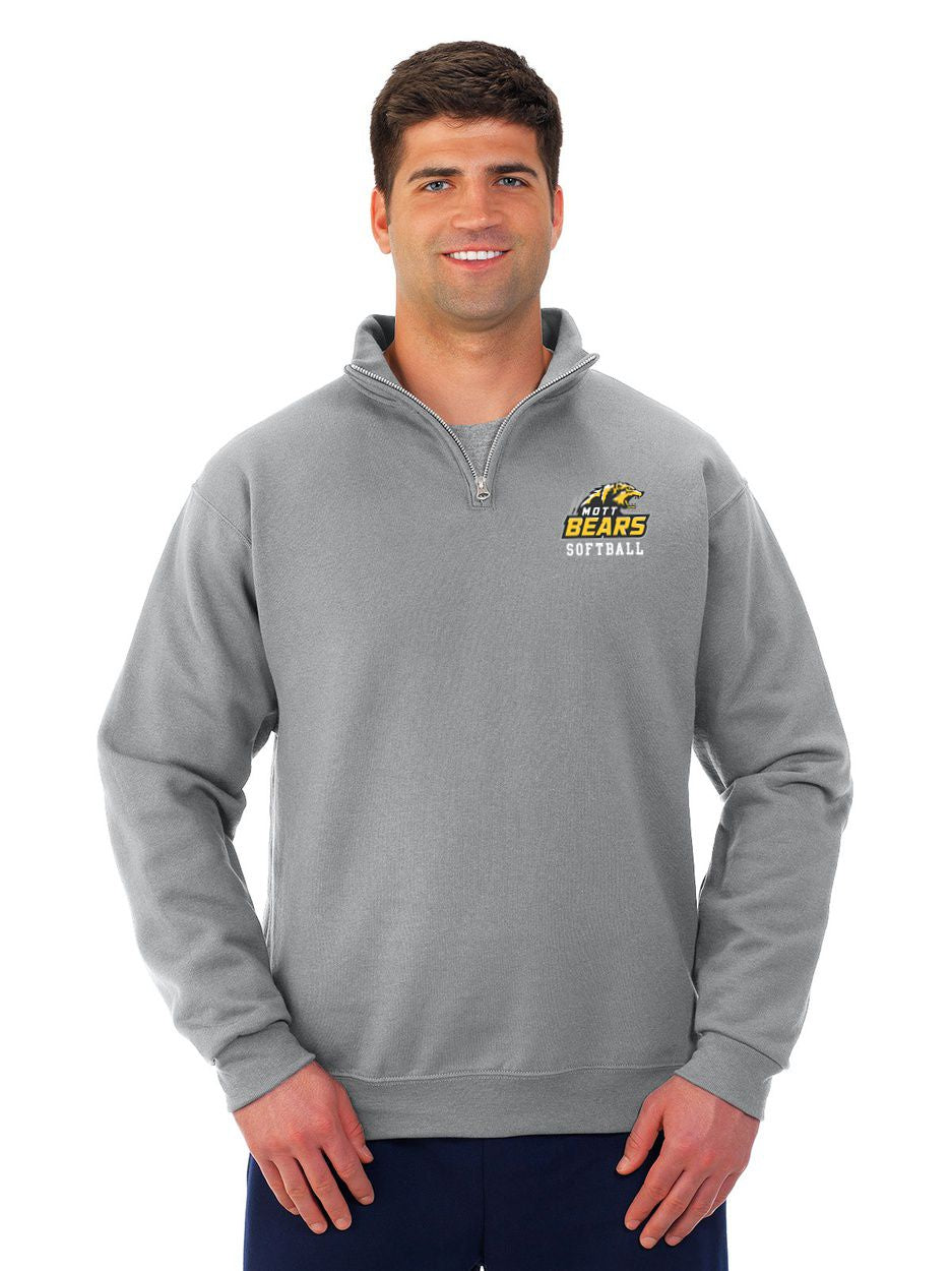 Mott CC Softball 1/4 Zip Cotton Pullover