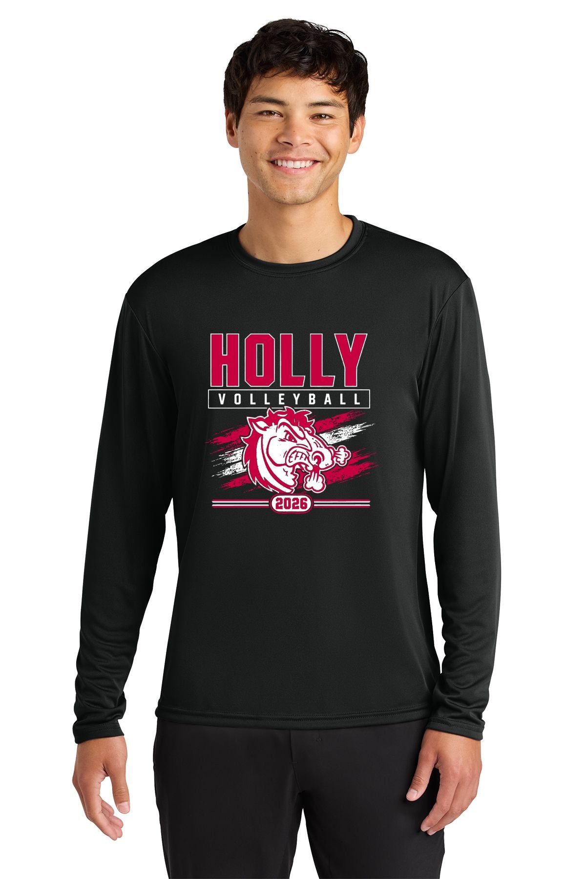 Holly Volleyball Cooling Performance Long Sleeve Tee