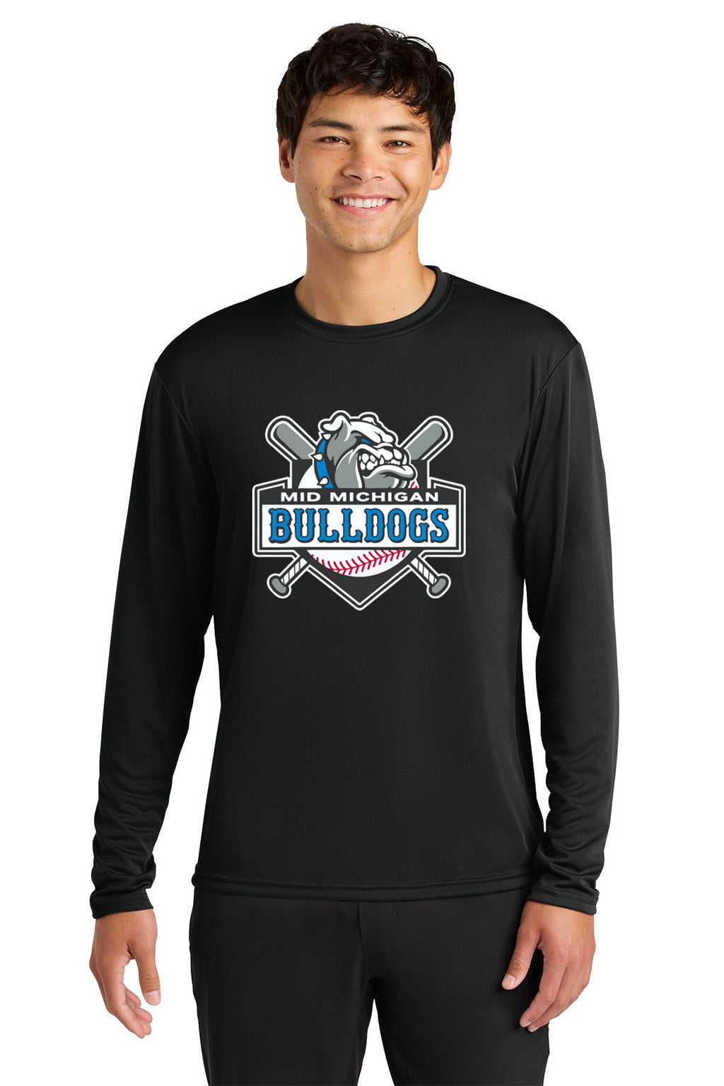 Mid Michigan Bulldogs Cooling Performance Long Sleeve Tee